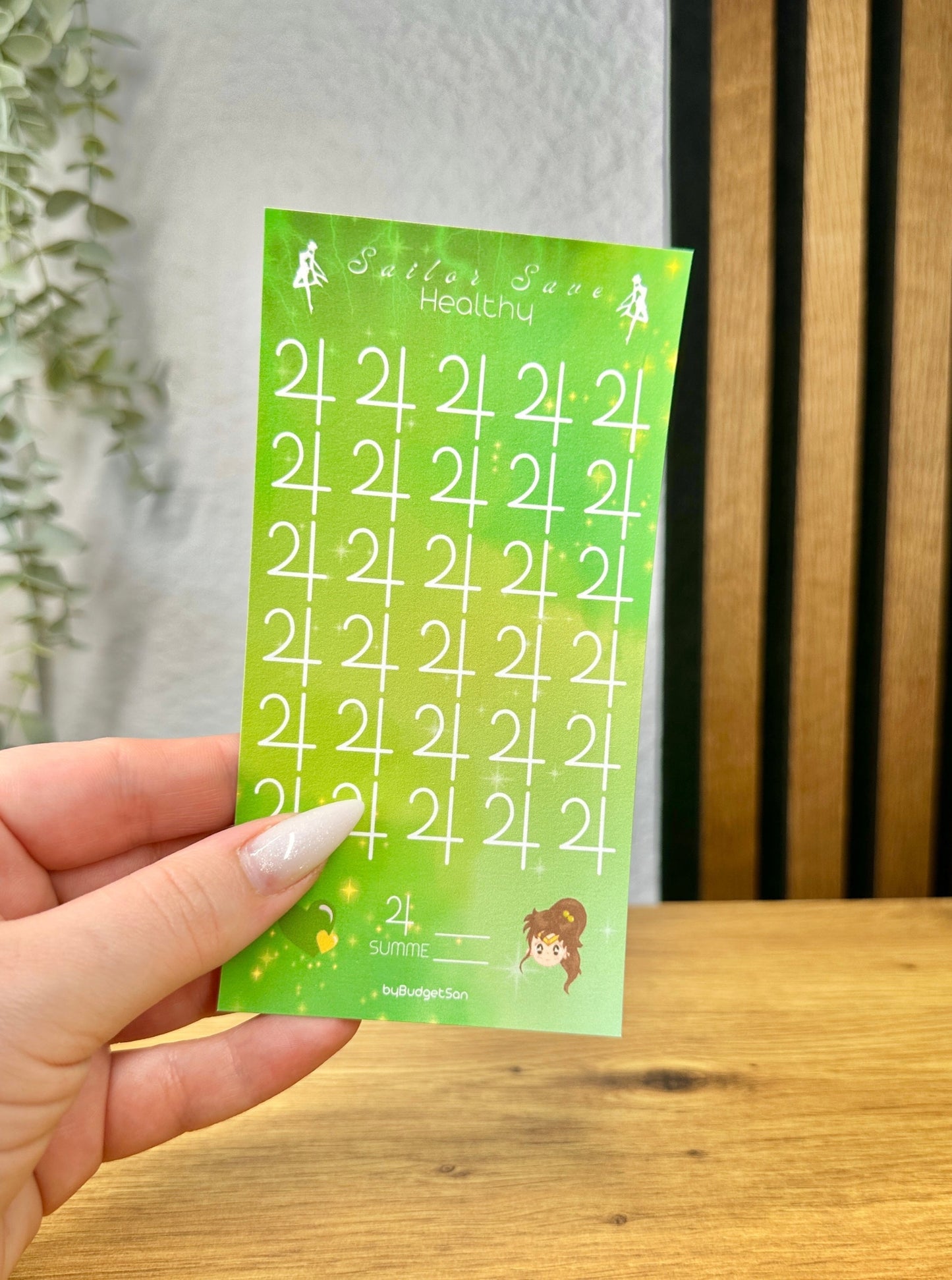 Sailor Save Jupiter Healthy Saving Challenge I A6 size