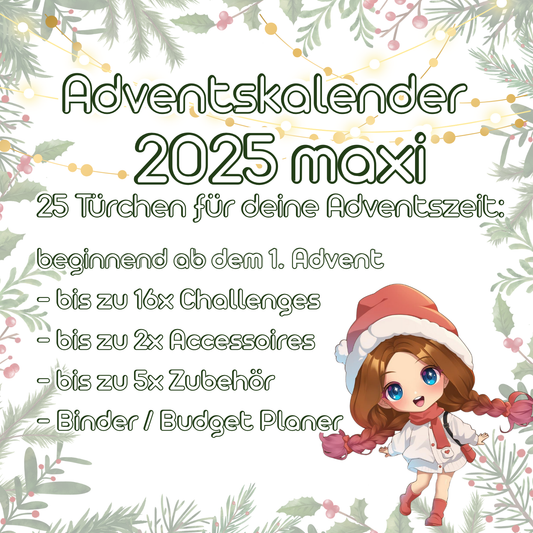 Adventskalender 2025 bybudgetsan !!! OHNE TASCHE!!!
