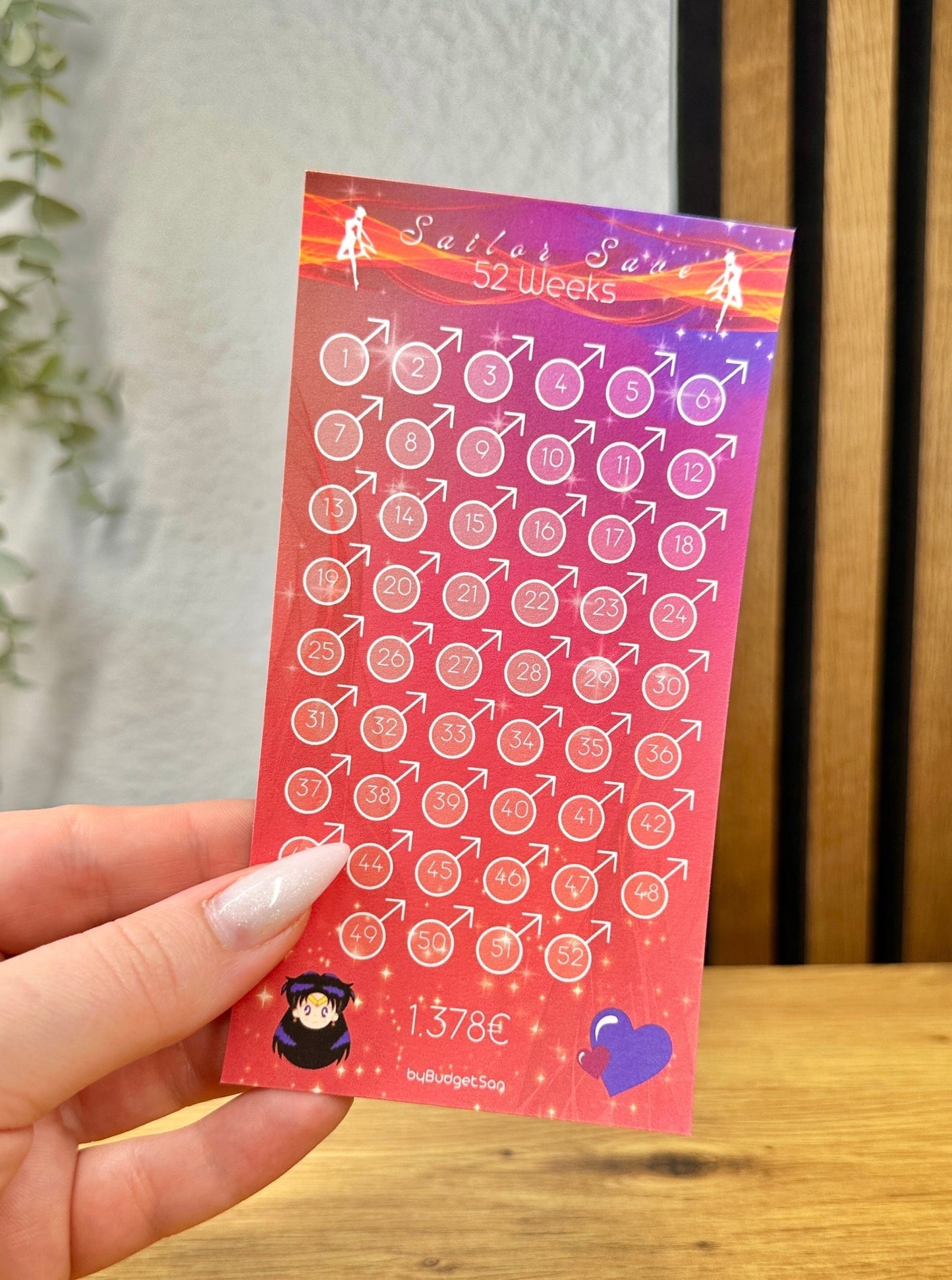 Sailor Save 52 Weeks Saving Challenge I A6 size