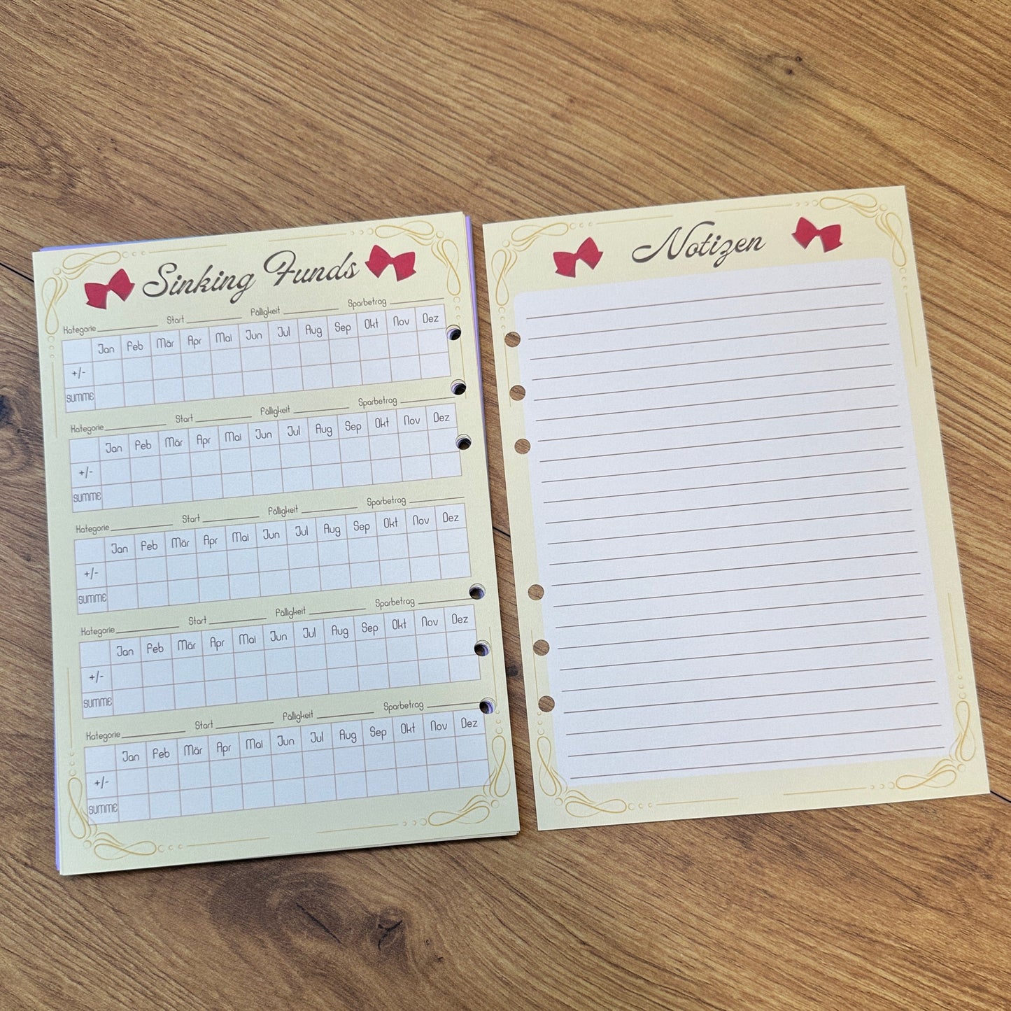 Sailor Moon Budget Planer I A5 Einlagen I 6fach gelocht