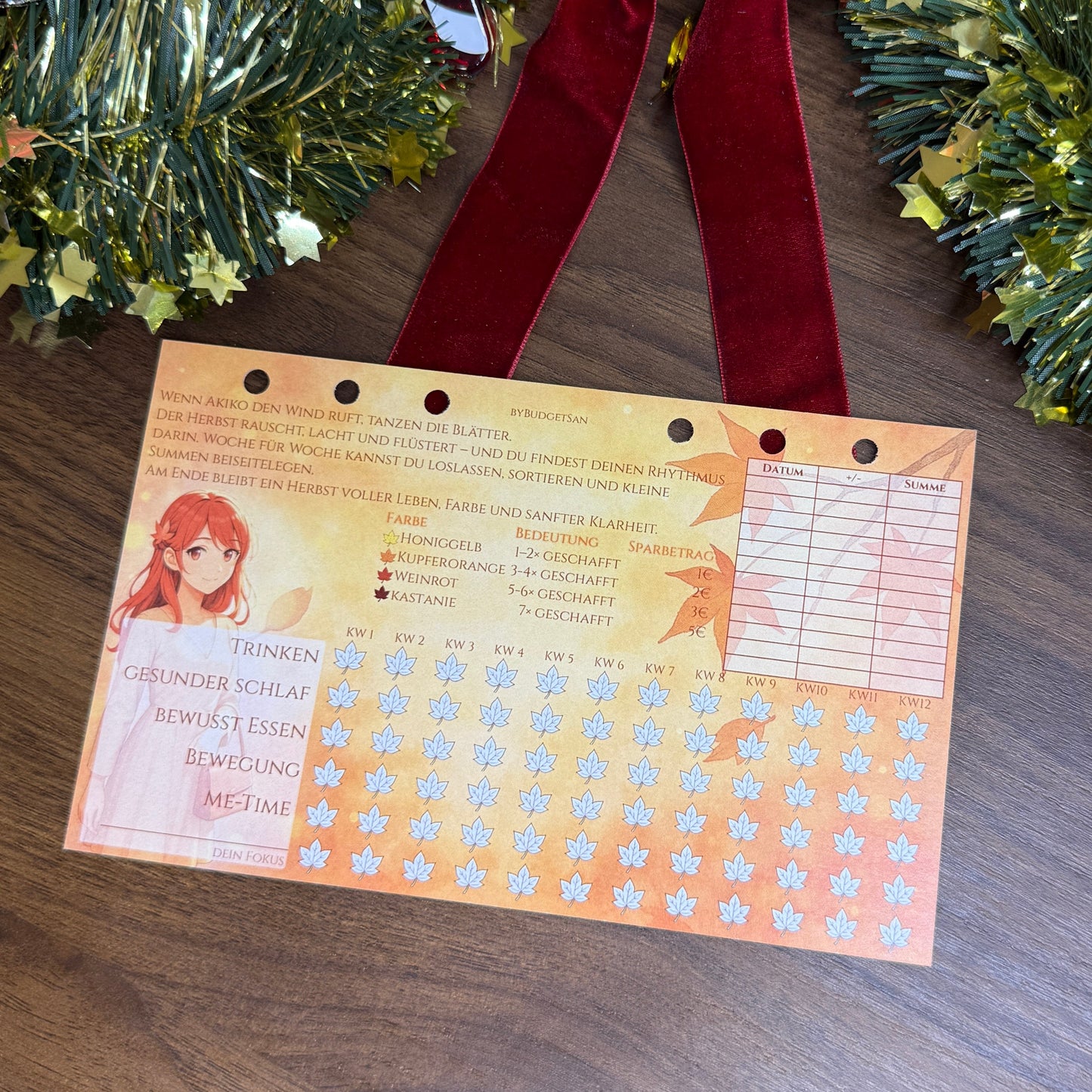 Akikos Autumn Habit Tracker Spar Challenge