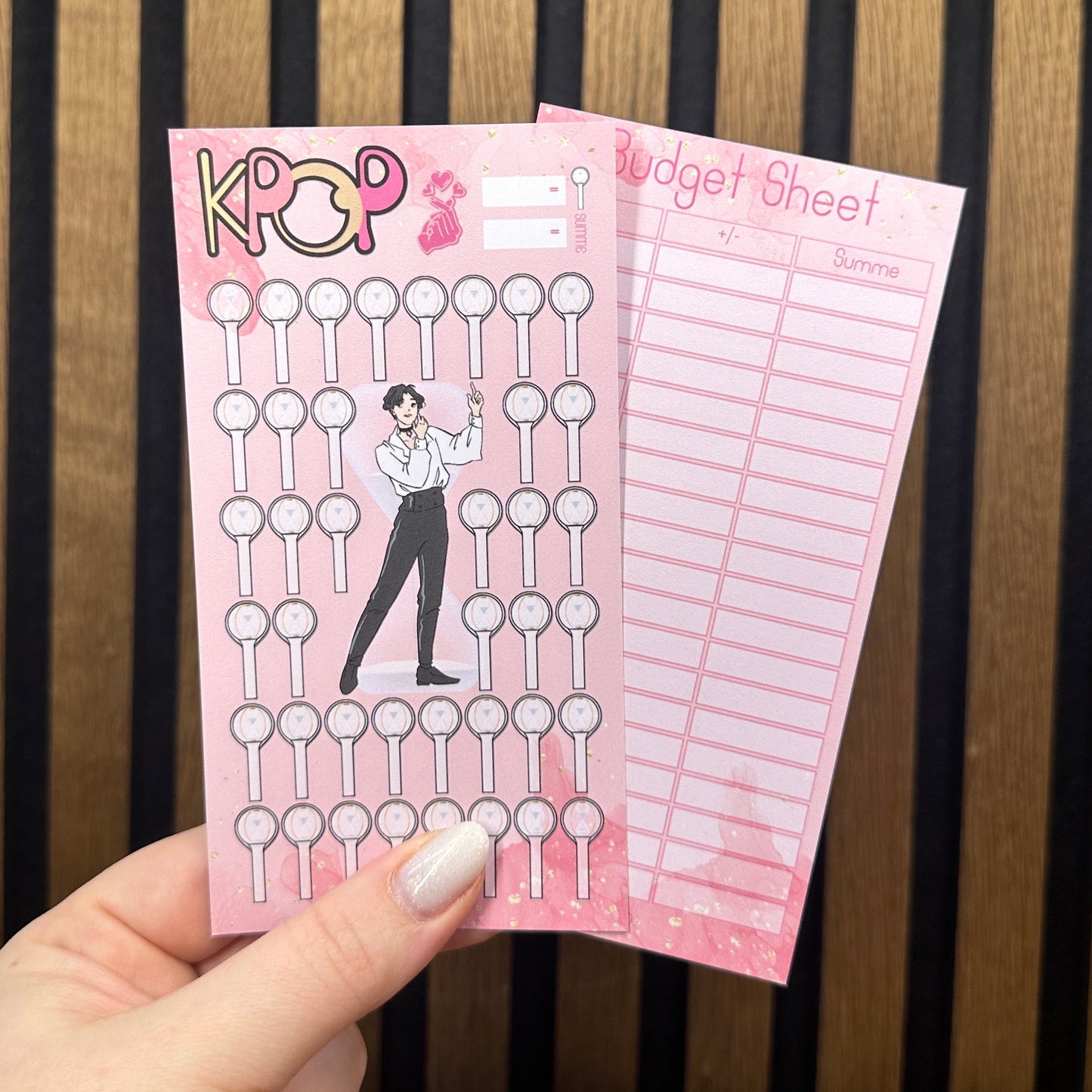 KPOP Savings Challenge incl. Tracker I A6 Size