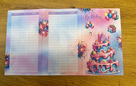 Happy Birthday Challenge I Klappkarte inkl. Deckblatt