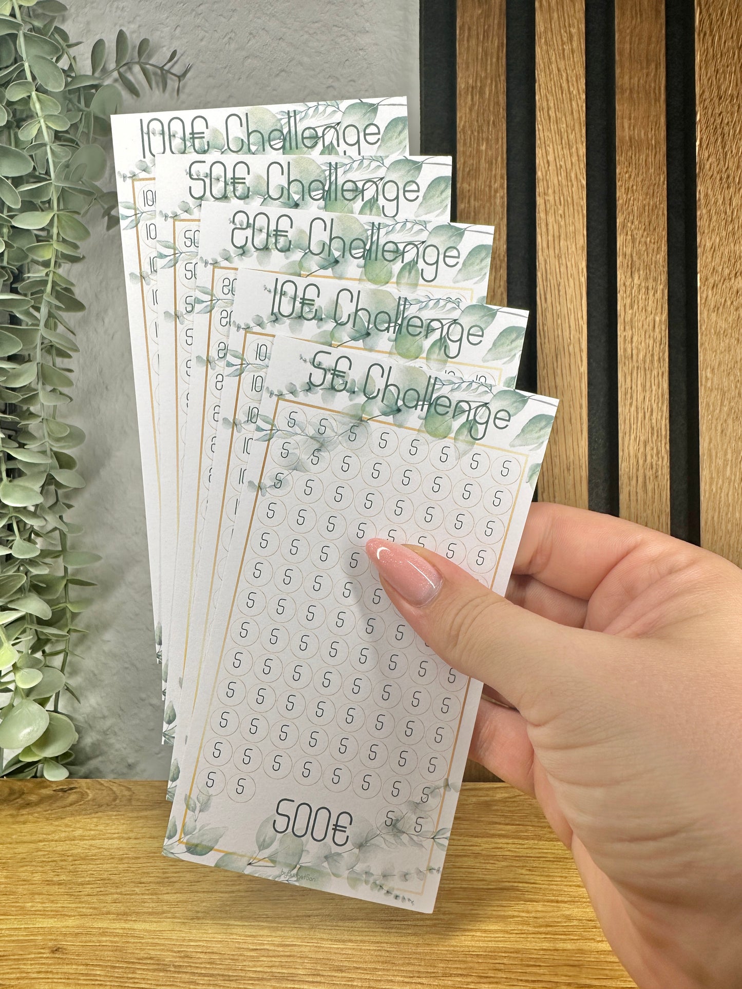 Scheine Challenge Eucalyptus Design 5€ I 10€ I 20€ I 50€ I 100€