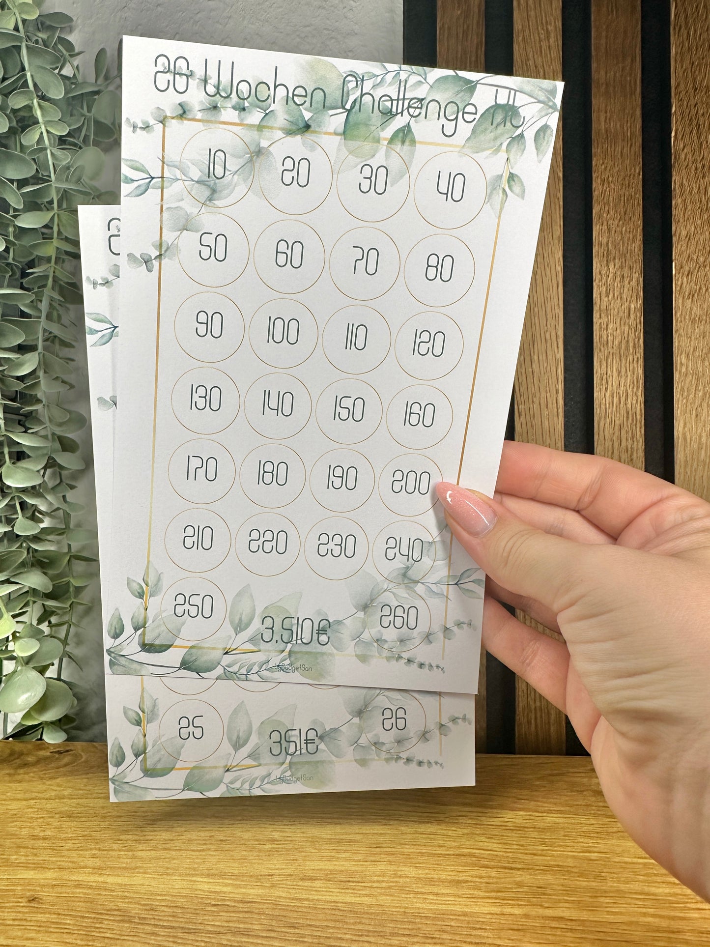 26 Week Challenge / XL Eucalyptus Design A6 I A5