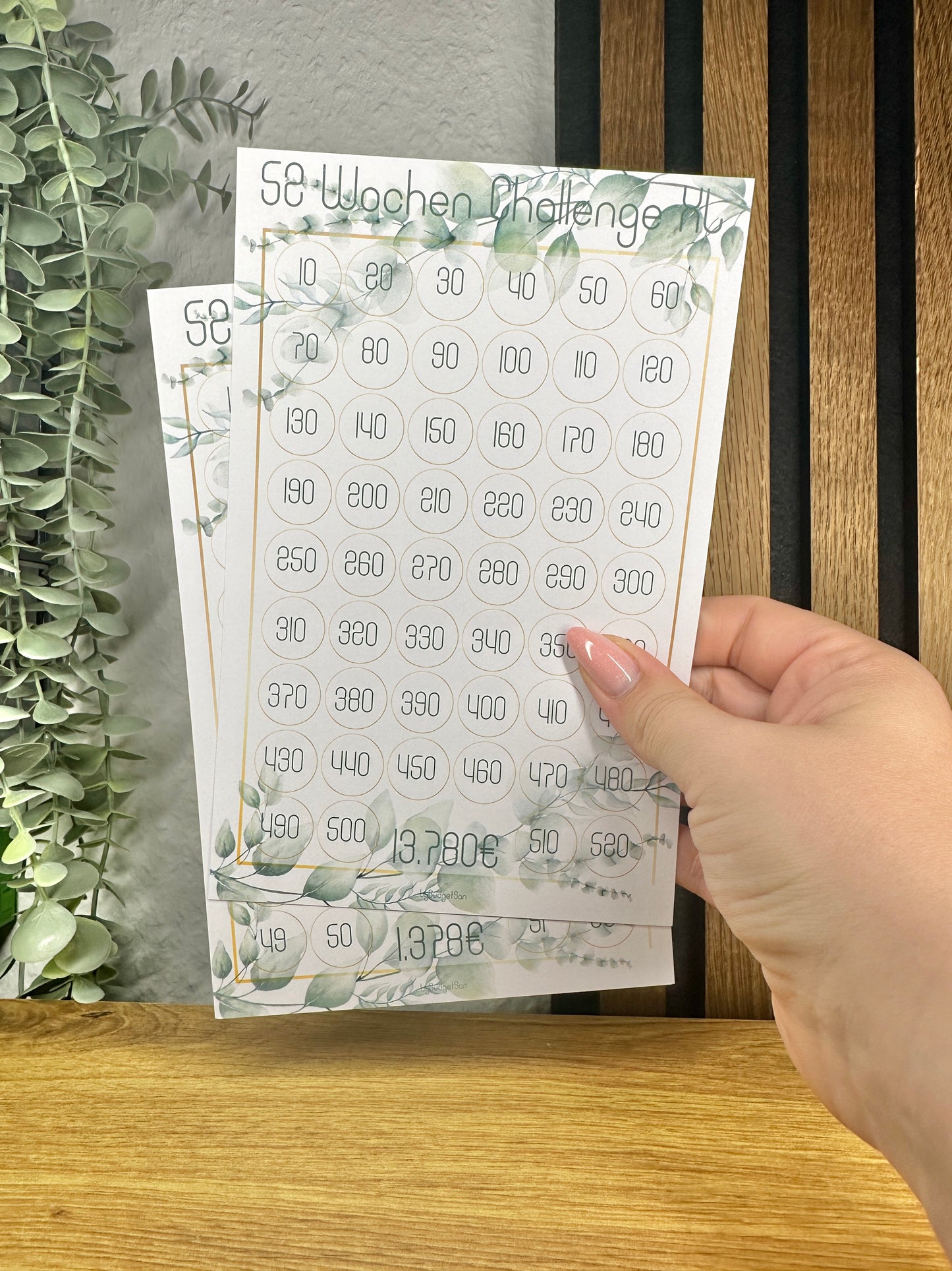 52 Wochen Challenge / XL Eucalyptus Design I A6 A5