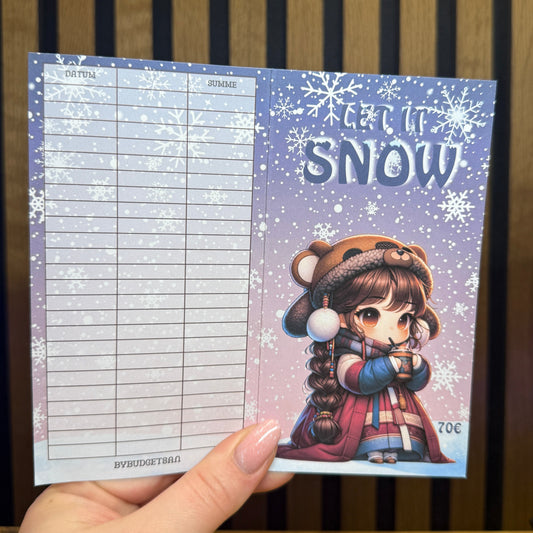 Let it Snow Chibi I folding card