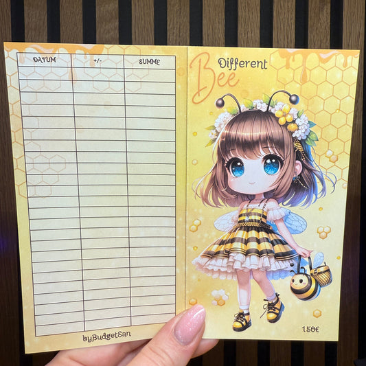 Bee different Chibi Girl I folding card