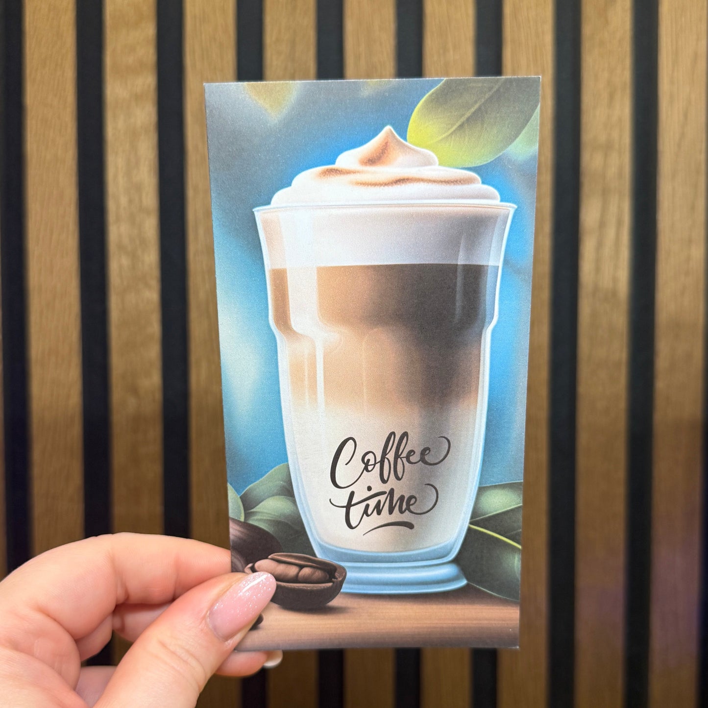 Coffee Time Latte Macchiato I folding card