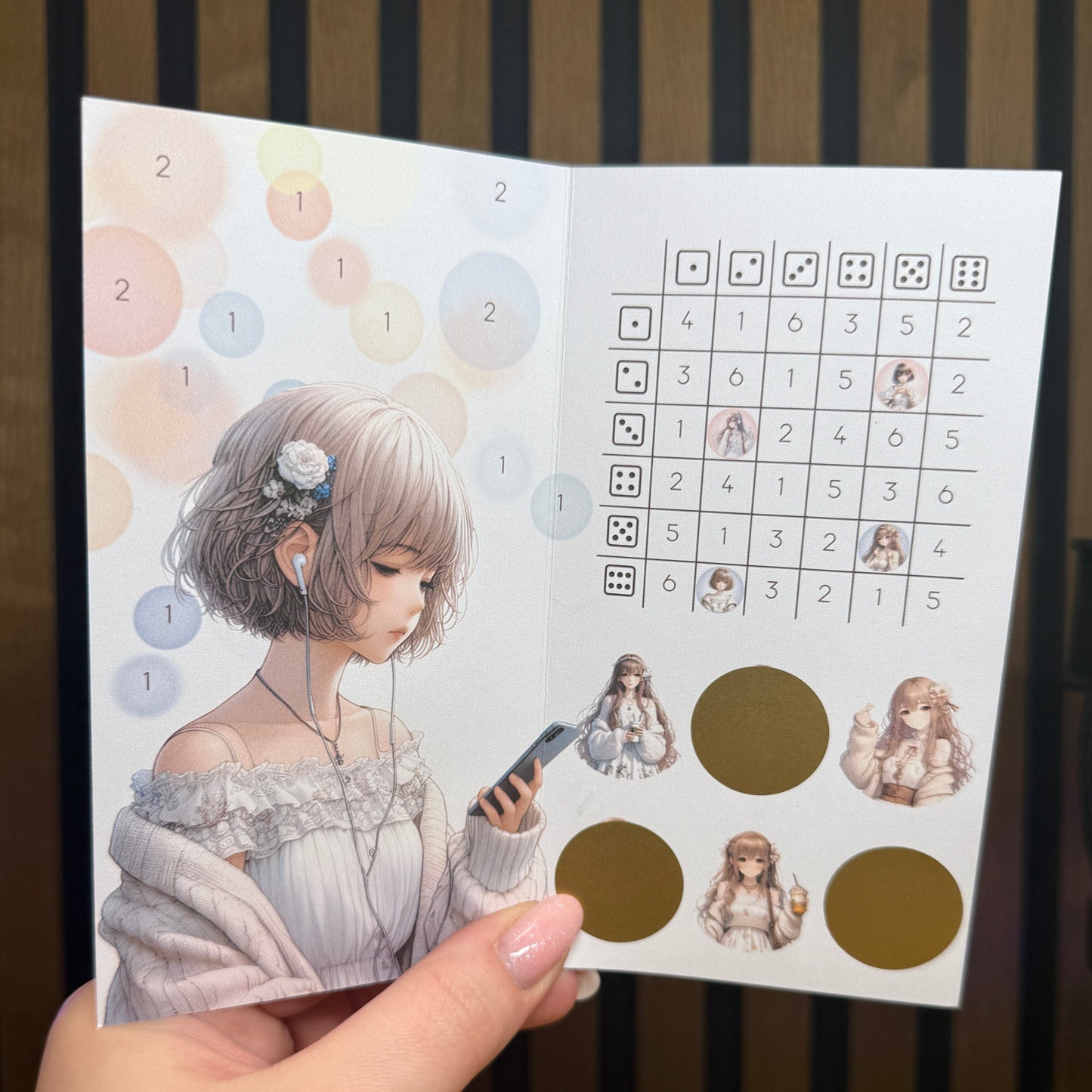 Cozy Vibes Anime Girl I folded card