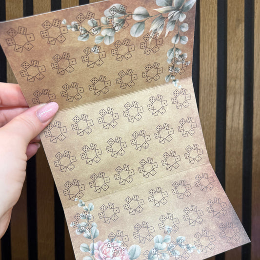 roll the Dice in 52 Weeks I VINTAGE IKlappkarte I A6