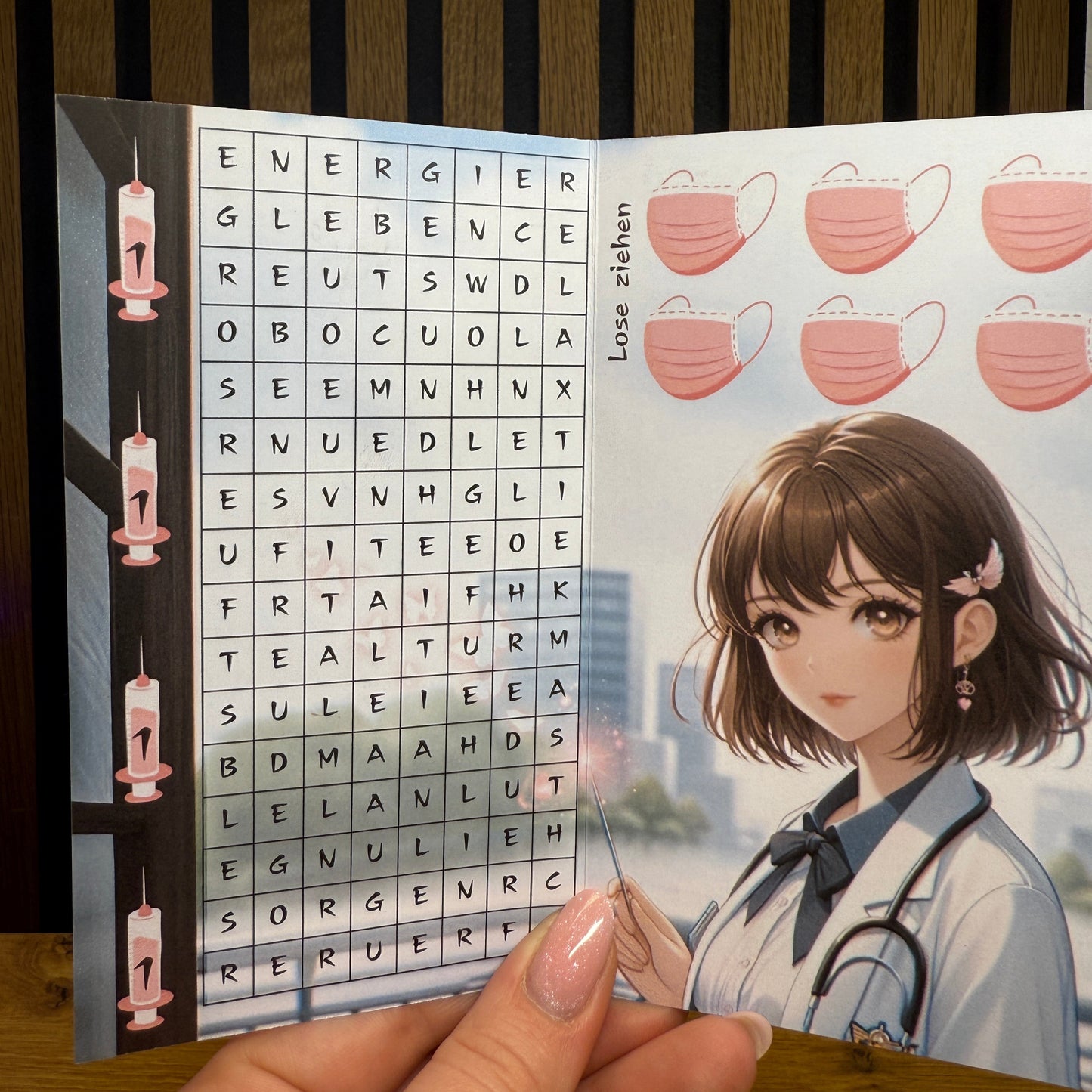 Self Care Anime Girl I folding card (copy)