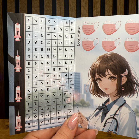 Self Care Anime Girl I Klappkarte