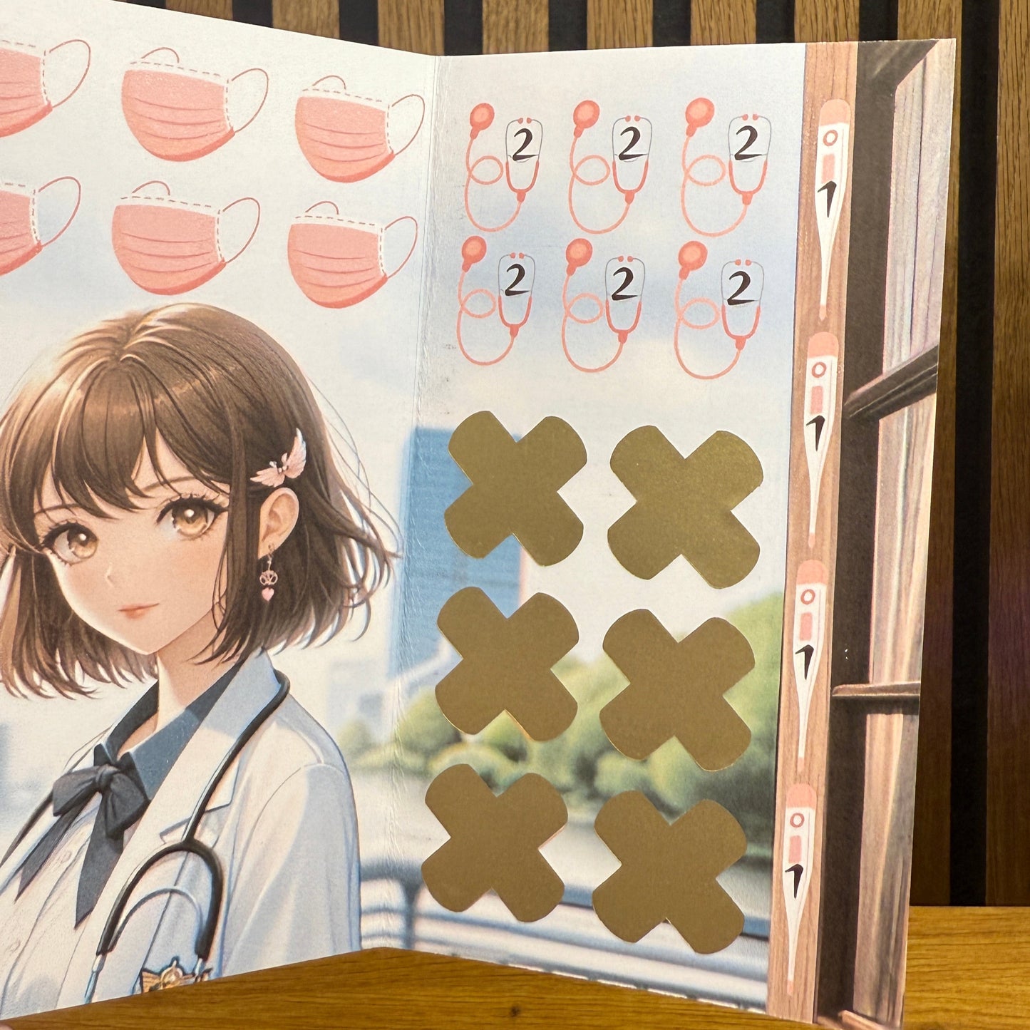 Self Care Anime Girl I folding card (copy)