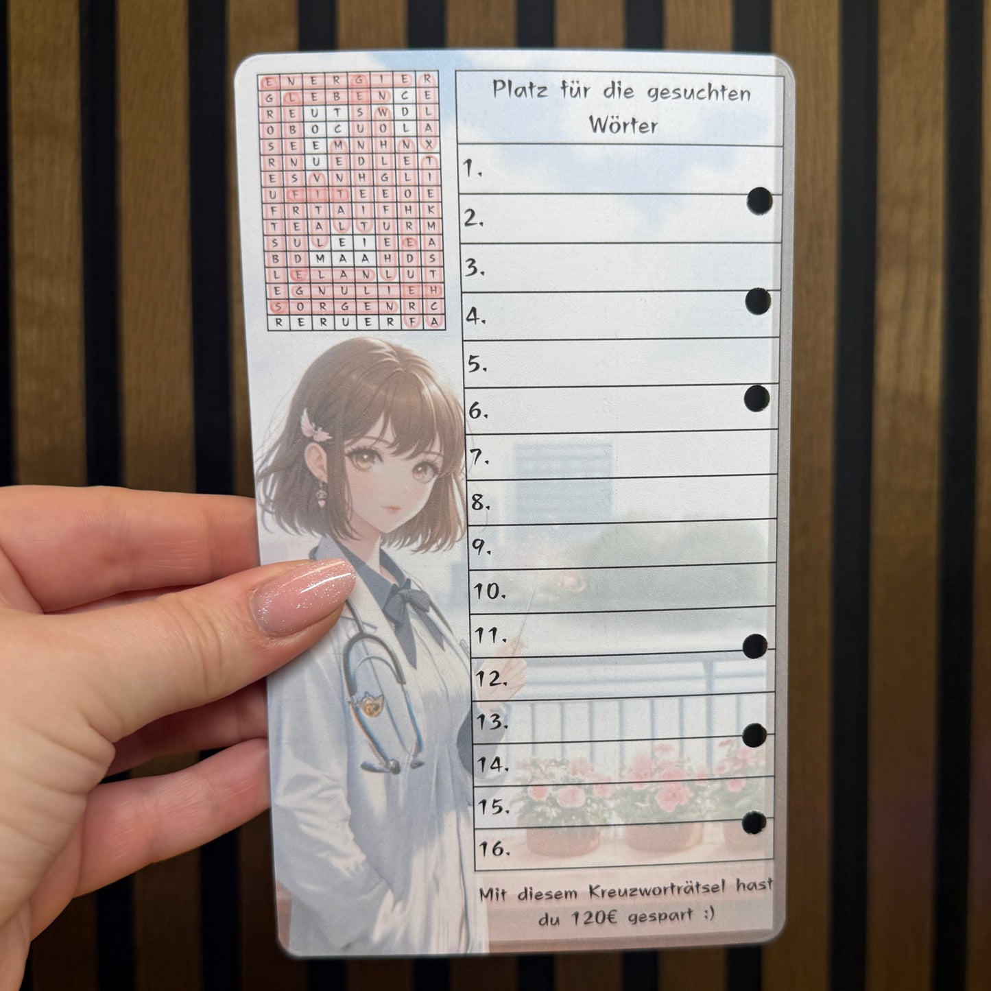 Self Care Anime Girl I folding card (copy)