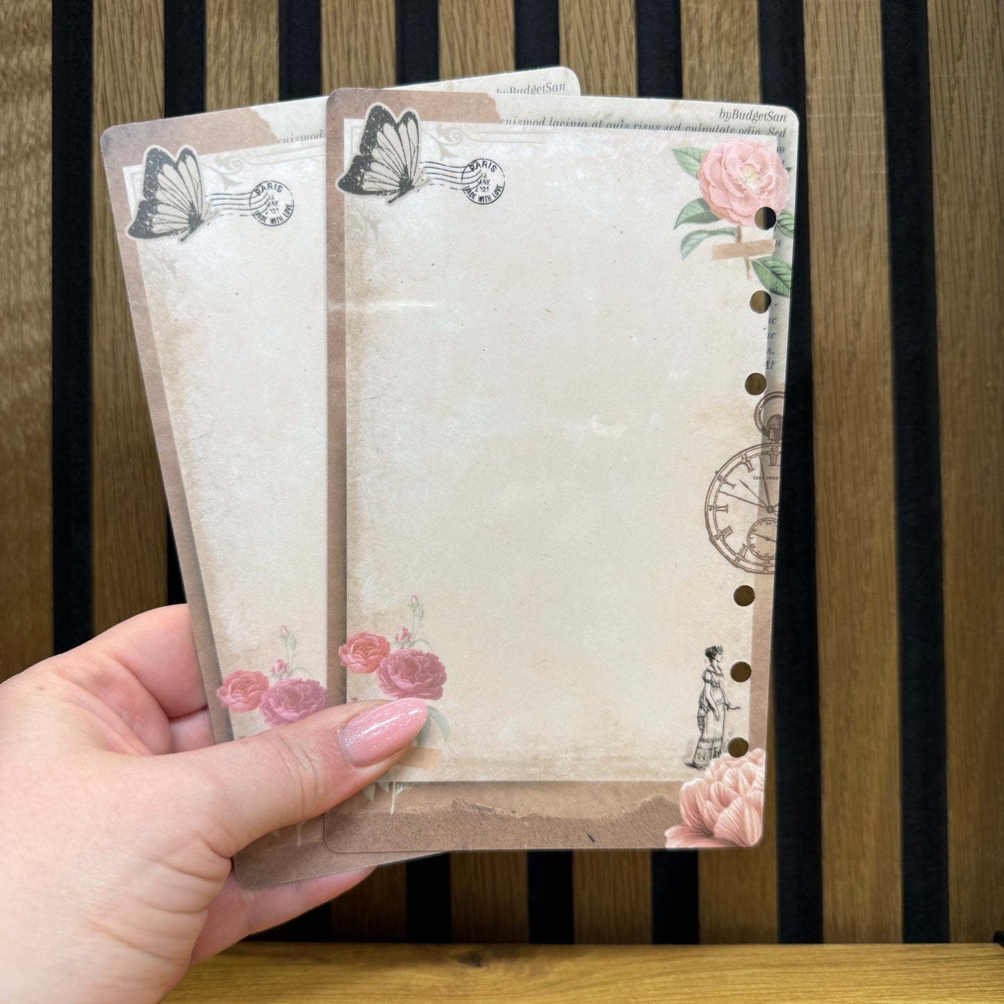 personalized cover sheet I A6 I 6-hole punched