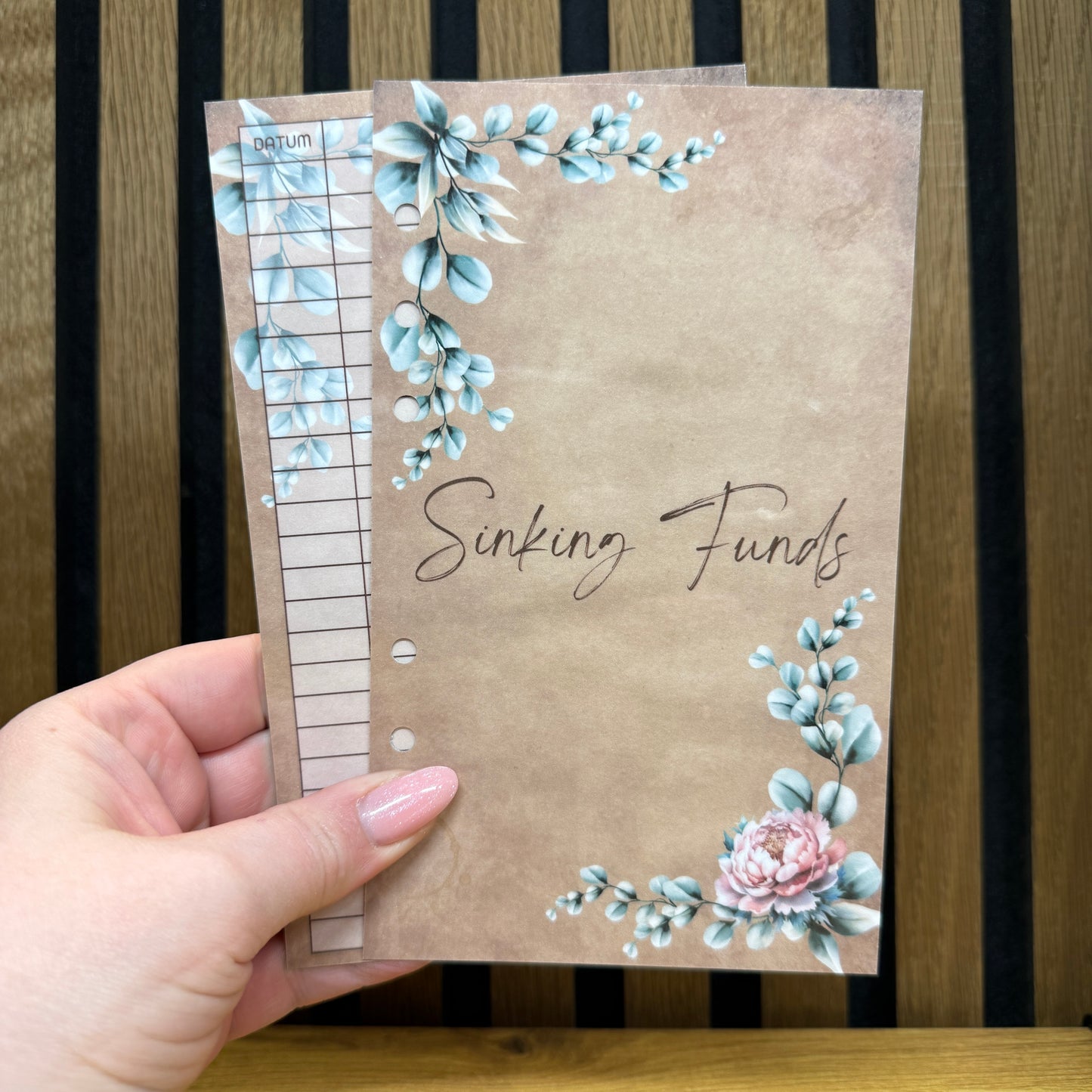 personalized cover sheet I A6 I 6-hole punched