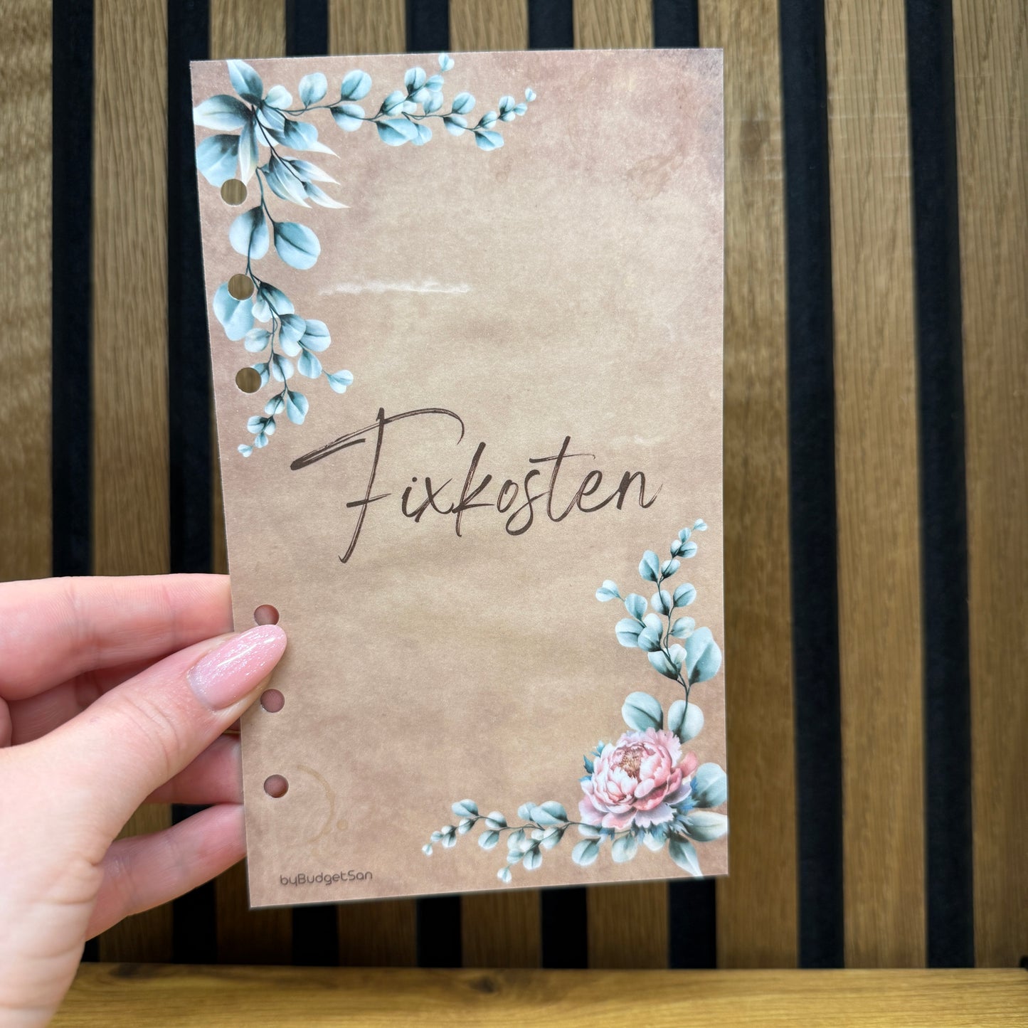 personalized cover sheet I A6 I 6-hole punched
