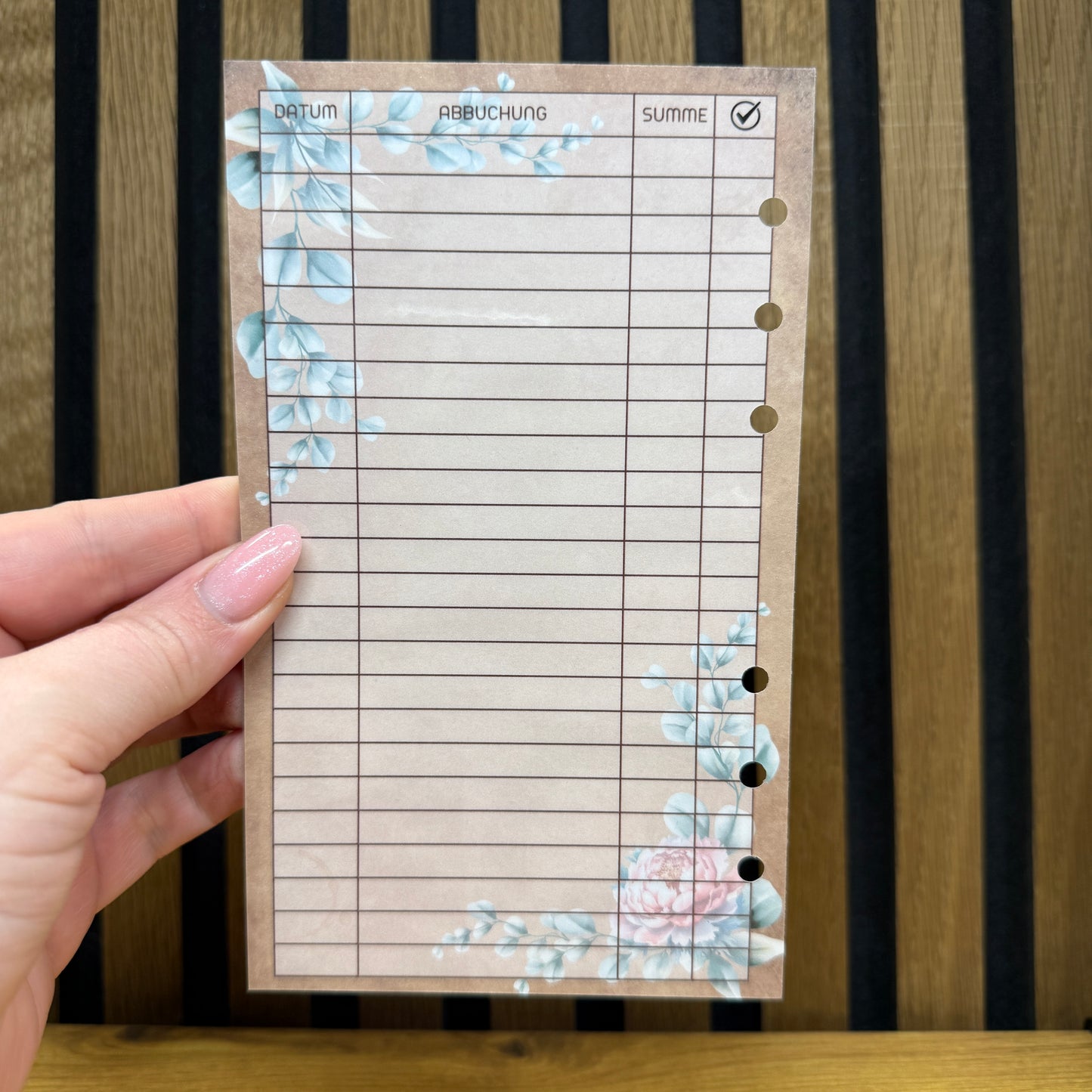 personalized cover sheet I A6 I 6-hole punched