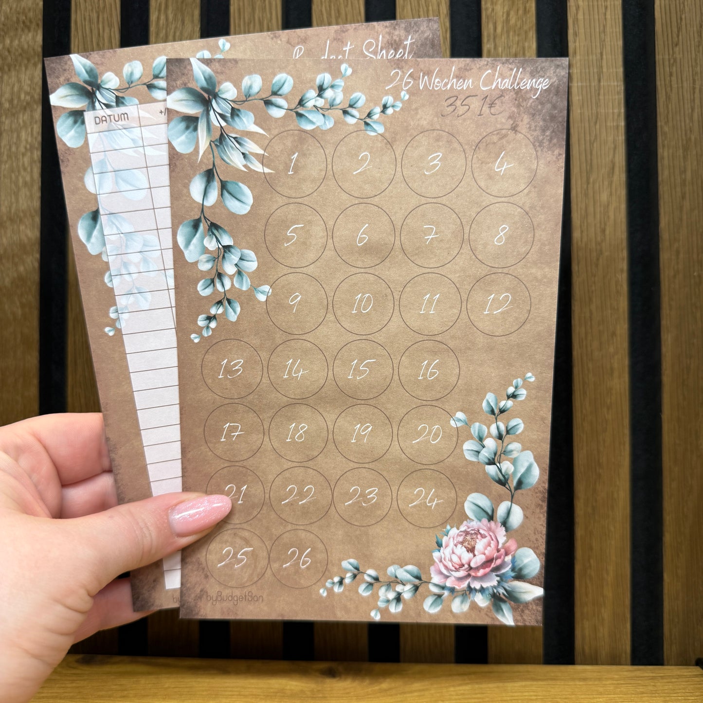 26 Week Challenge / XL Eucalyptus Design A6 I A5