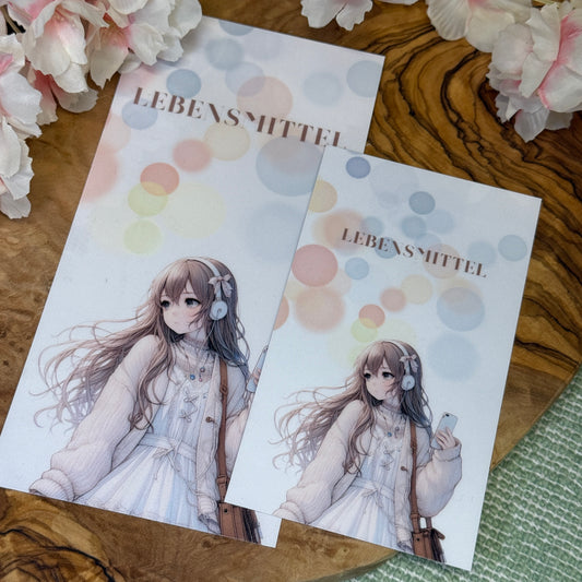 Cozy Anime Girl Dashboard A7 A6 A5