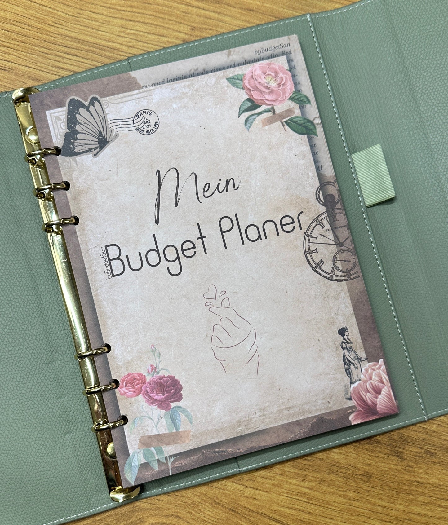Budget planner in scrapbook design I A5 inserts I 6-hole punched