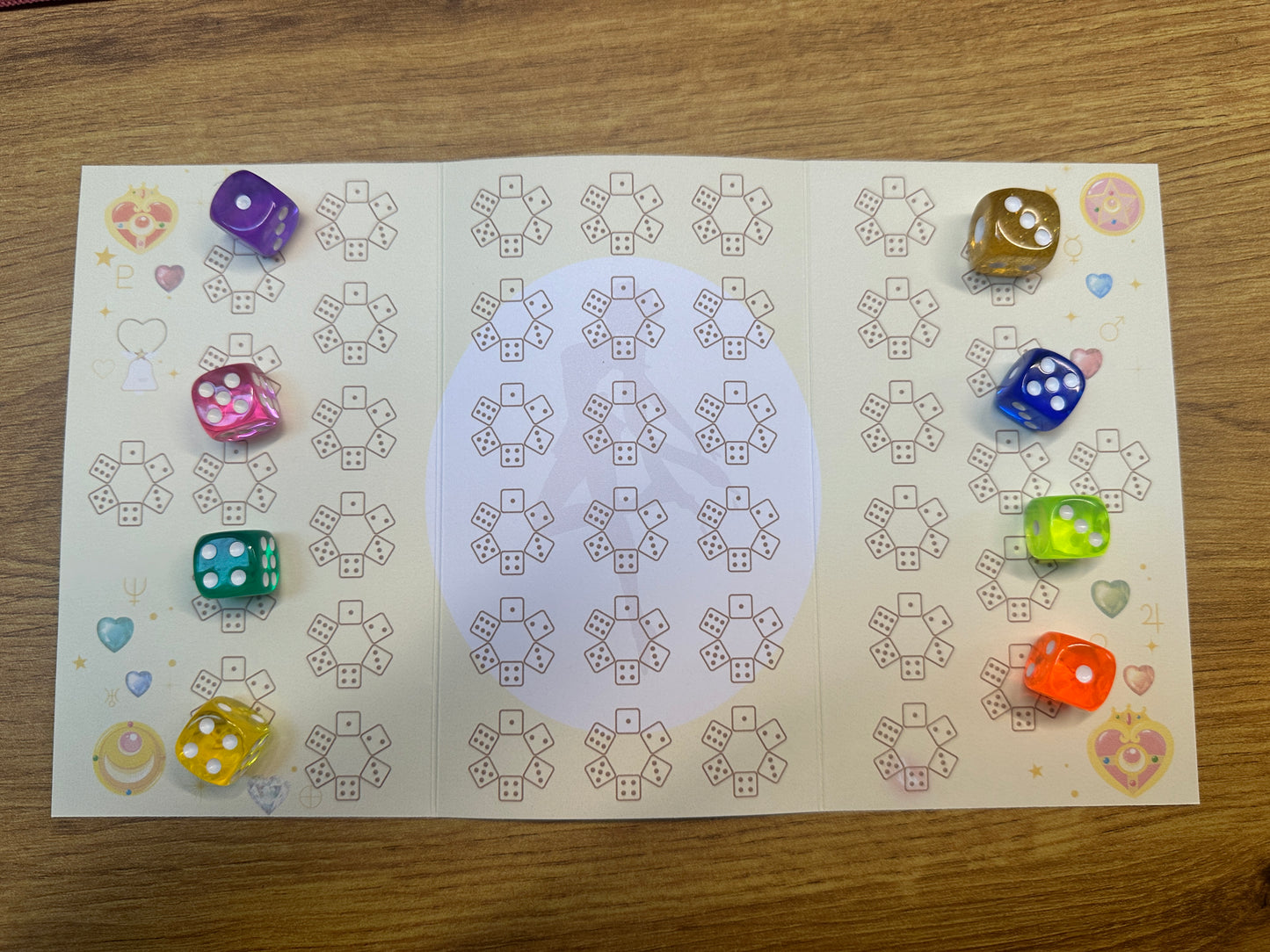 roll the Dice in 52 Weeks I Sailor Moon Klappkarte I A6 Größe