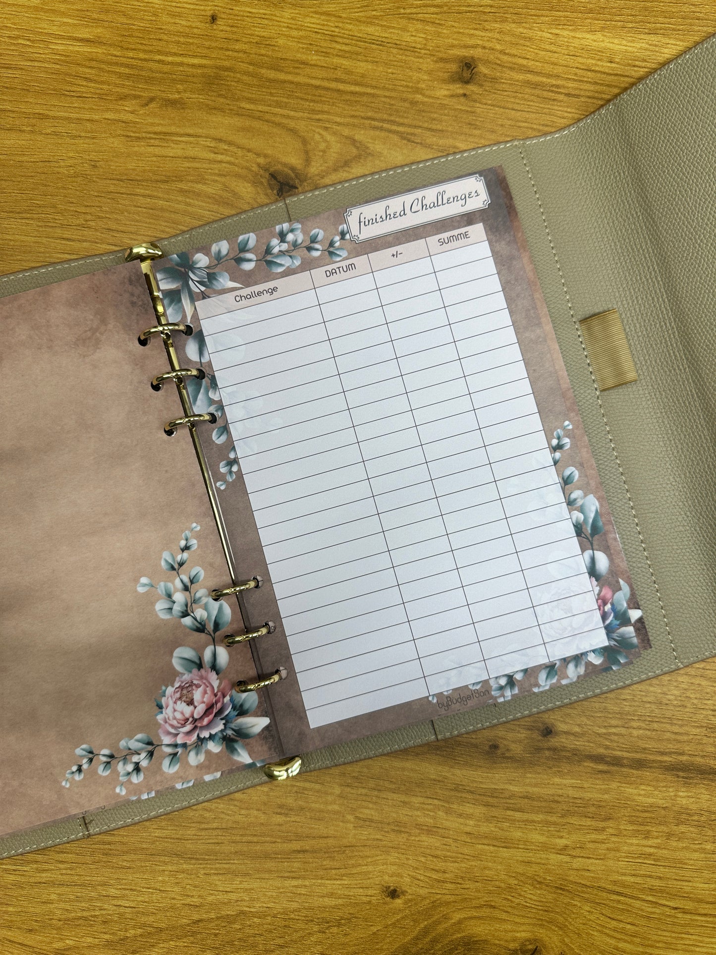 finished Challenges I A5 insert I 6-hole punched