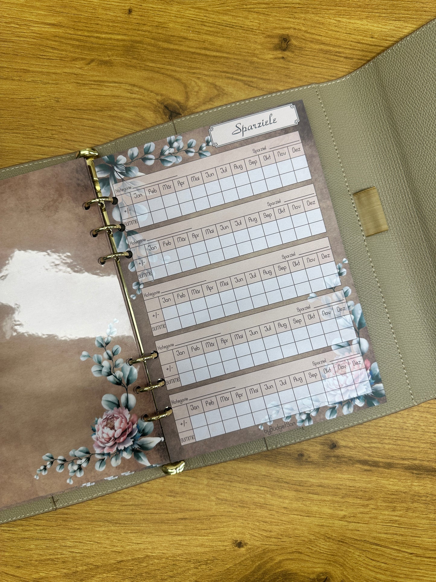 Savings Goal Tracker I A5 Inserts I 6-Hole