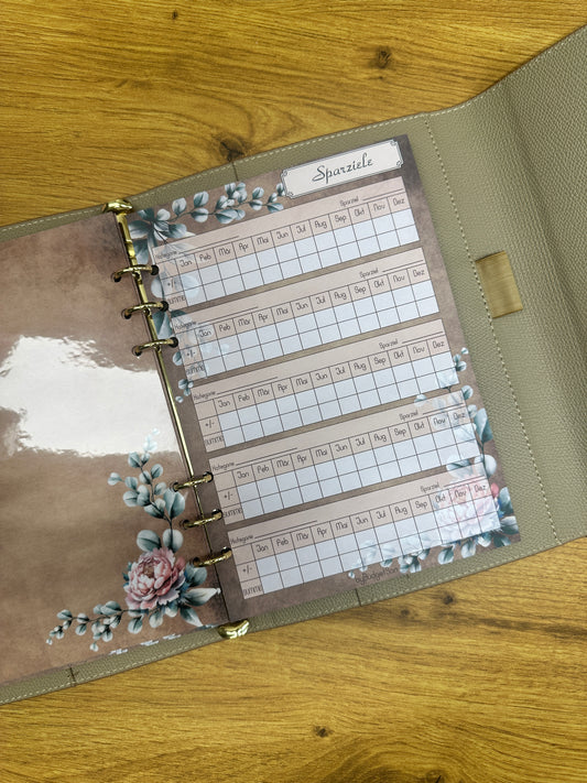 Sparzieletracker I A5 Einlagen I 6fach gelocht