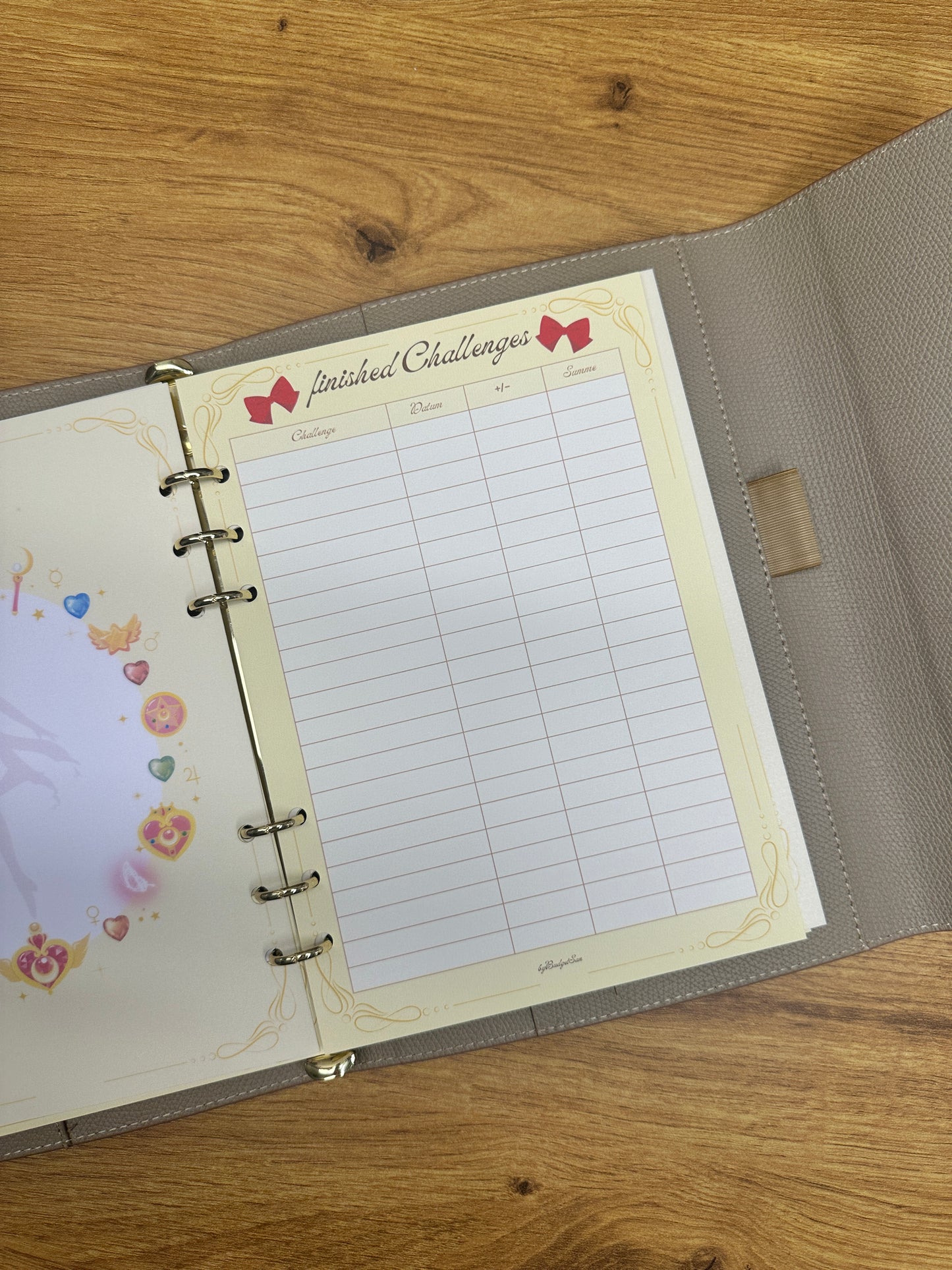 finished Challenges I A5 insert I 6-hole punched