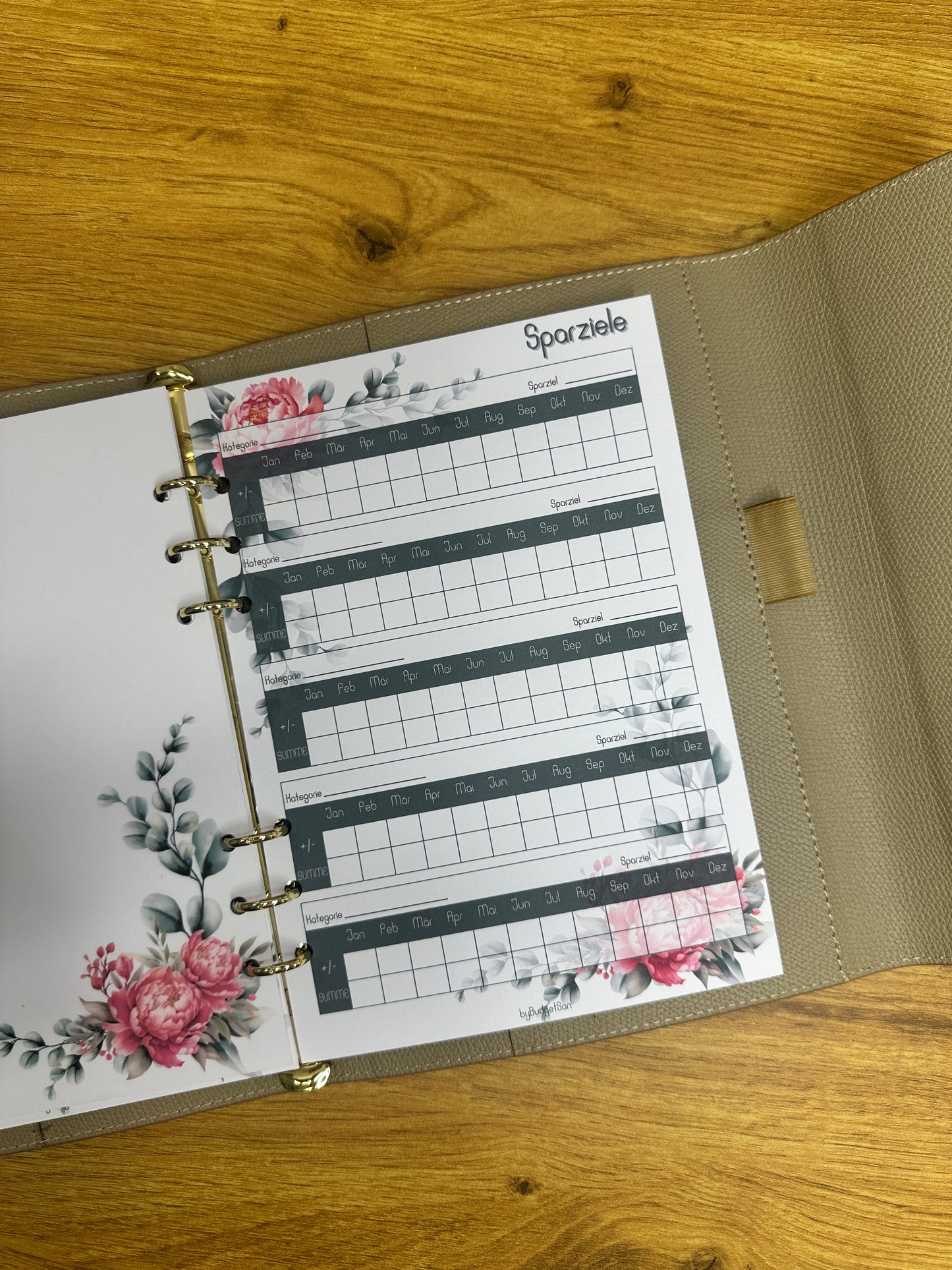 Savings Goal Tracker I A5 Inserts I 6-Hole