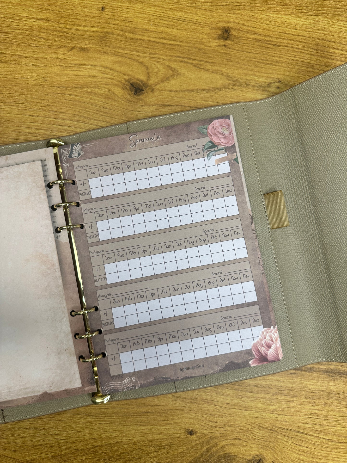 Savings Goal Tracker I A5 Inserts I 6-Hole