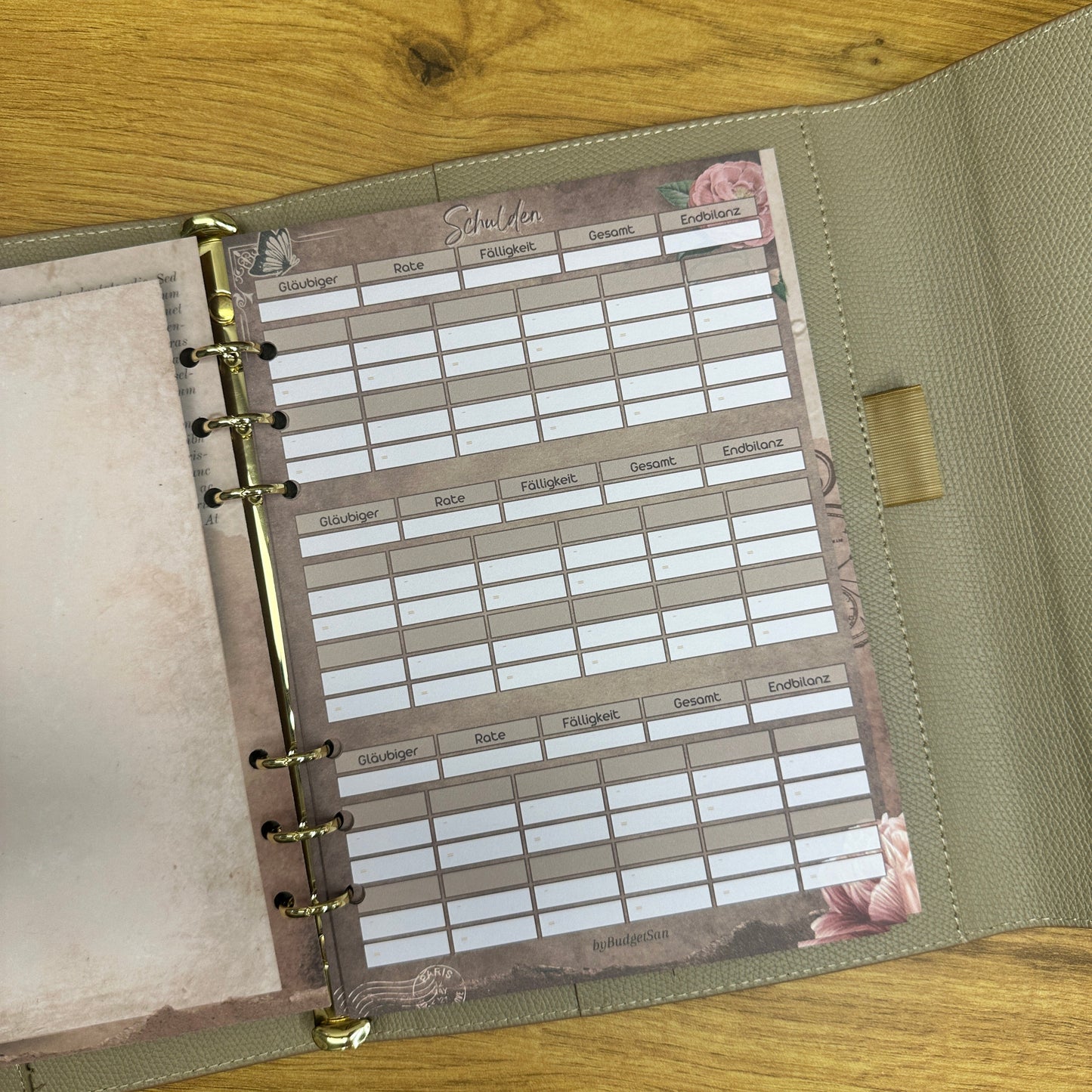 Debt Tracker I A5 Inserts I 6-Hole