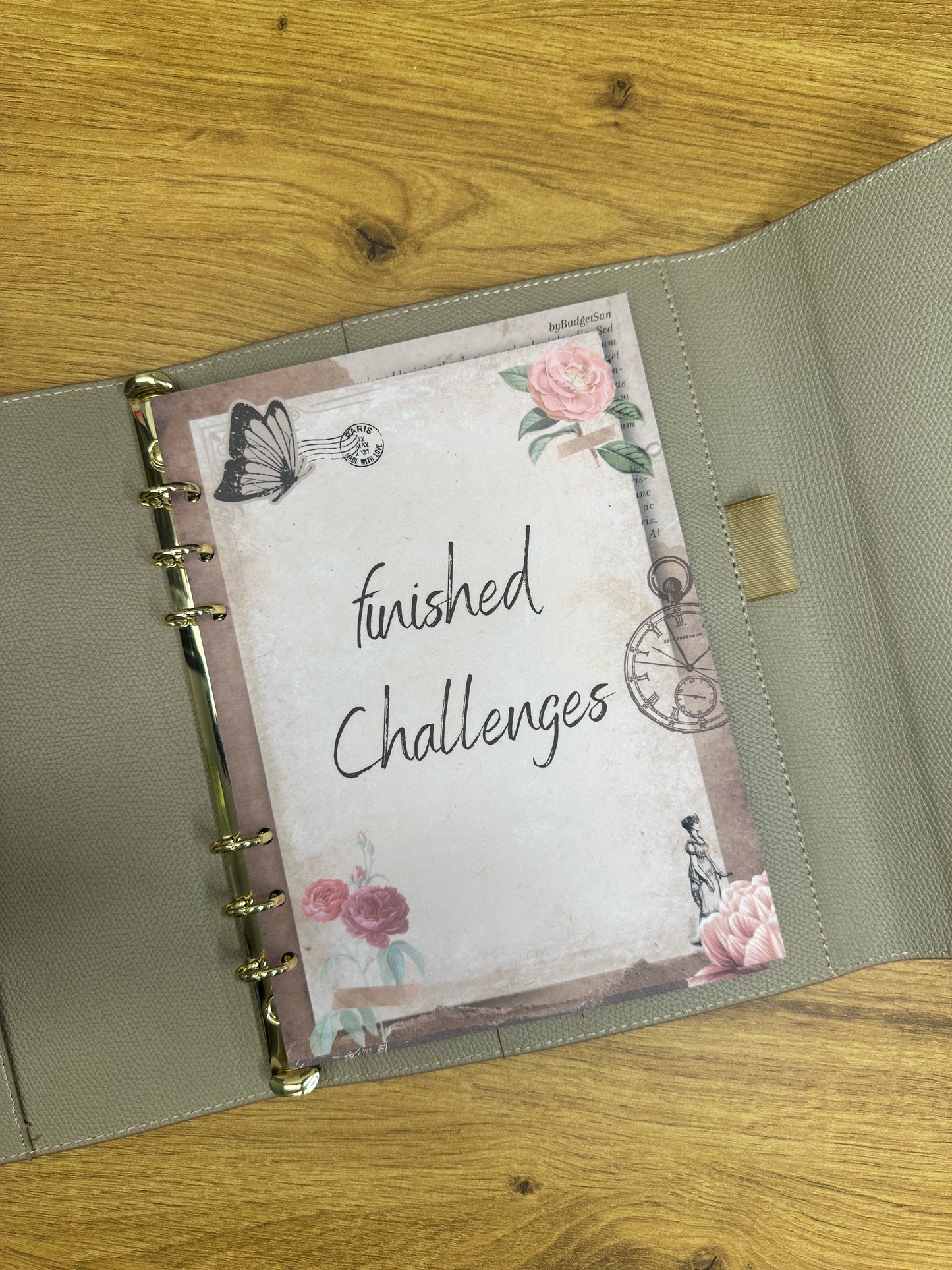 finished Challenges I A5 insert I 6-hole punched