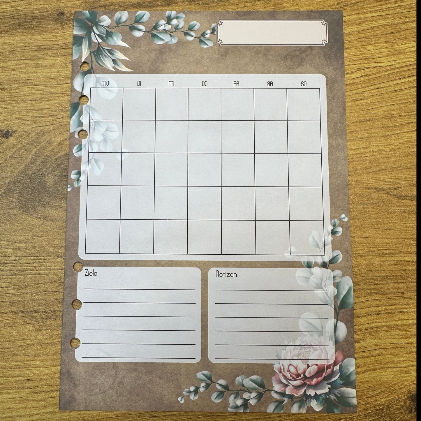 Budget planner in vintage design I A5 inserts I 6-hole punched