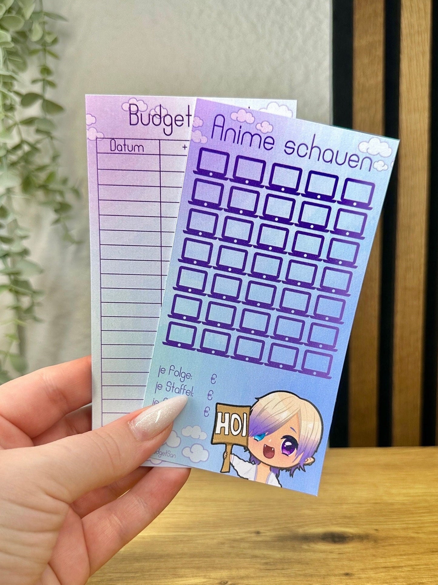 Watch anime challenge including tracker I A6 size
