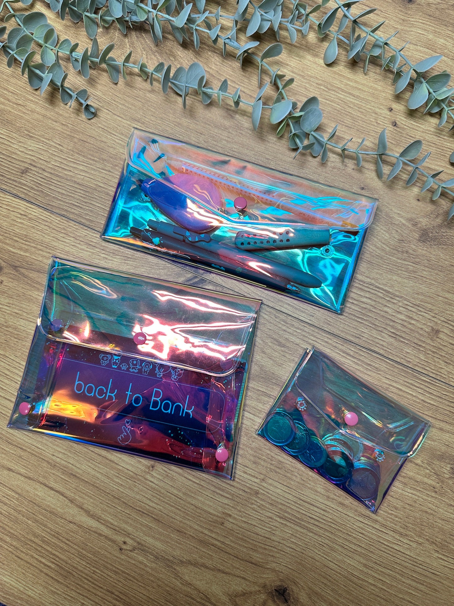 Clear Laser Cosmetics I Pencil I Mini Pocket Bag