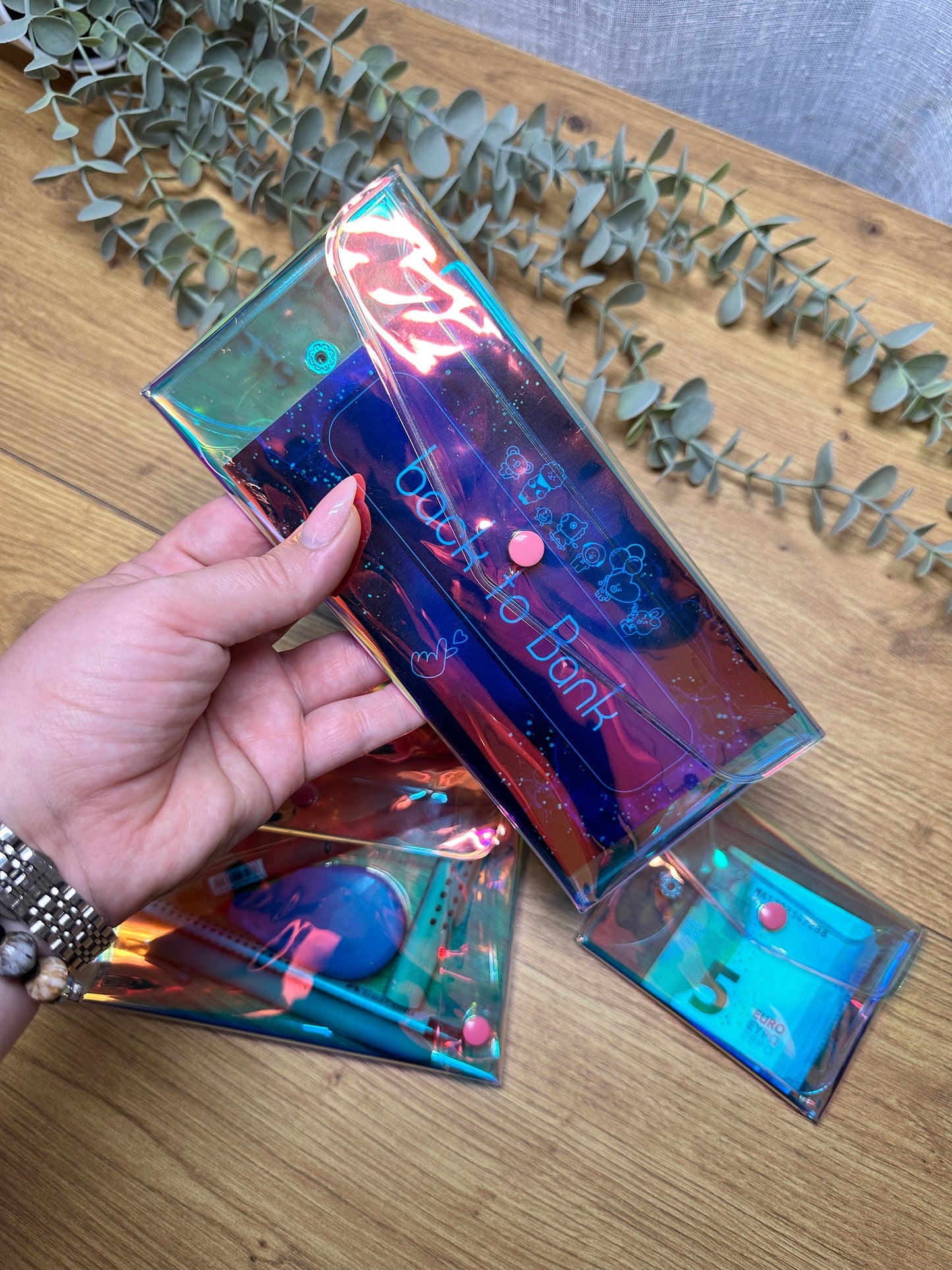 Clear Laser Cosmetics I Pencil I Mini Pocket Bag