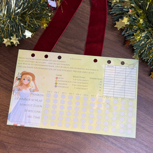 Natsumis Summer Habit Tracker Spar Challenge