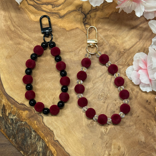 RED Edition Samt Anhänger - HANDMADE