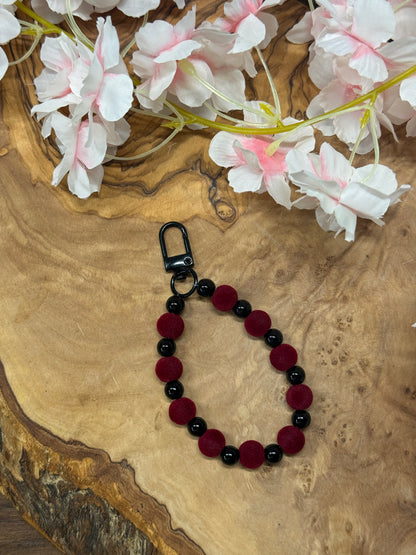 RED Edition Samt Anhänger - HANDMADE