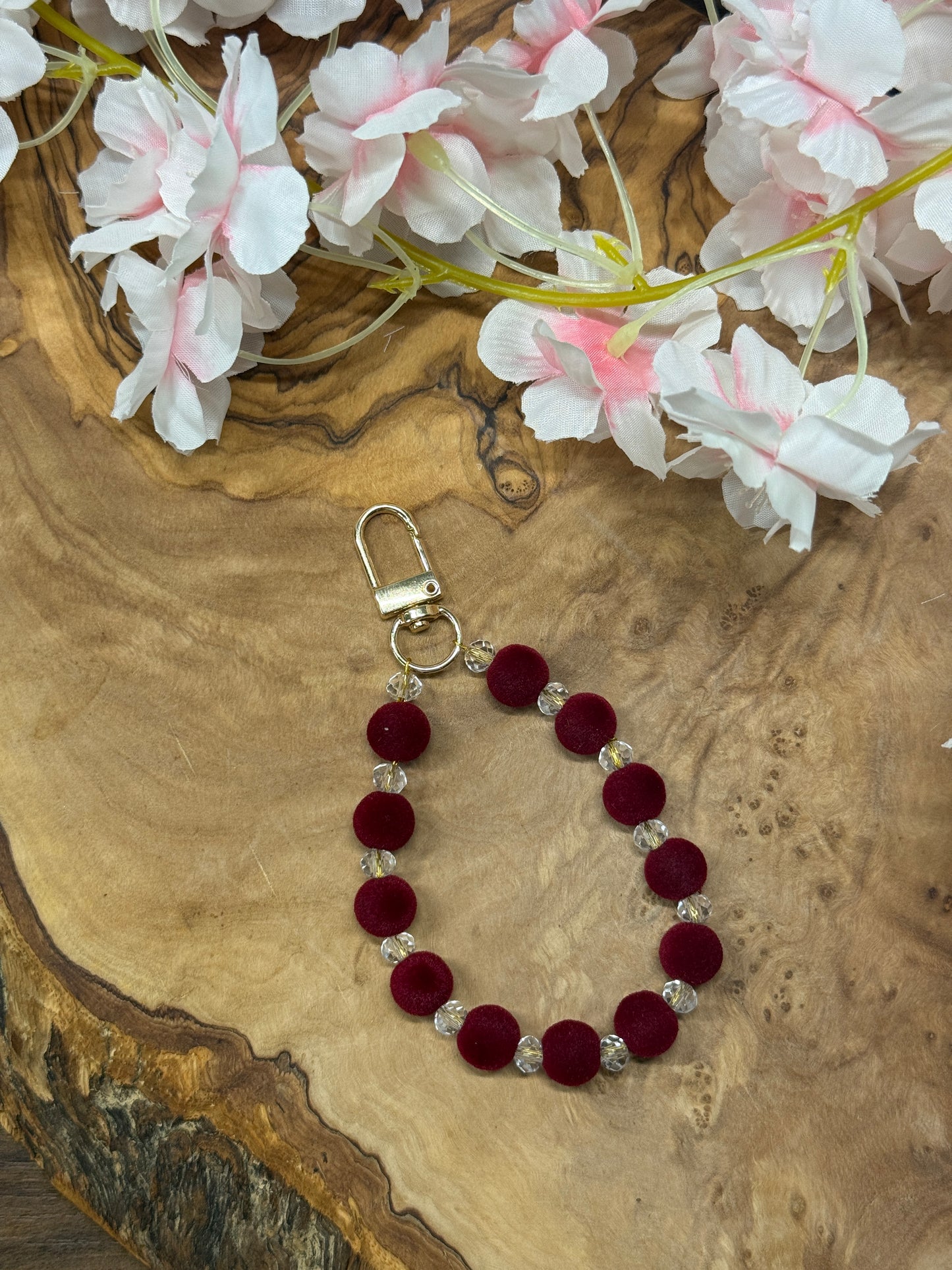 RED Edition Samt Anhänger - HANDMADE