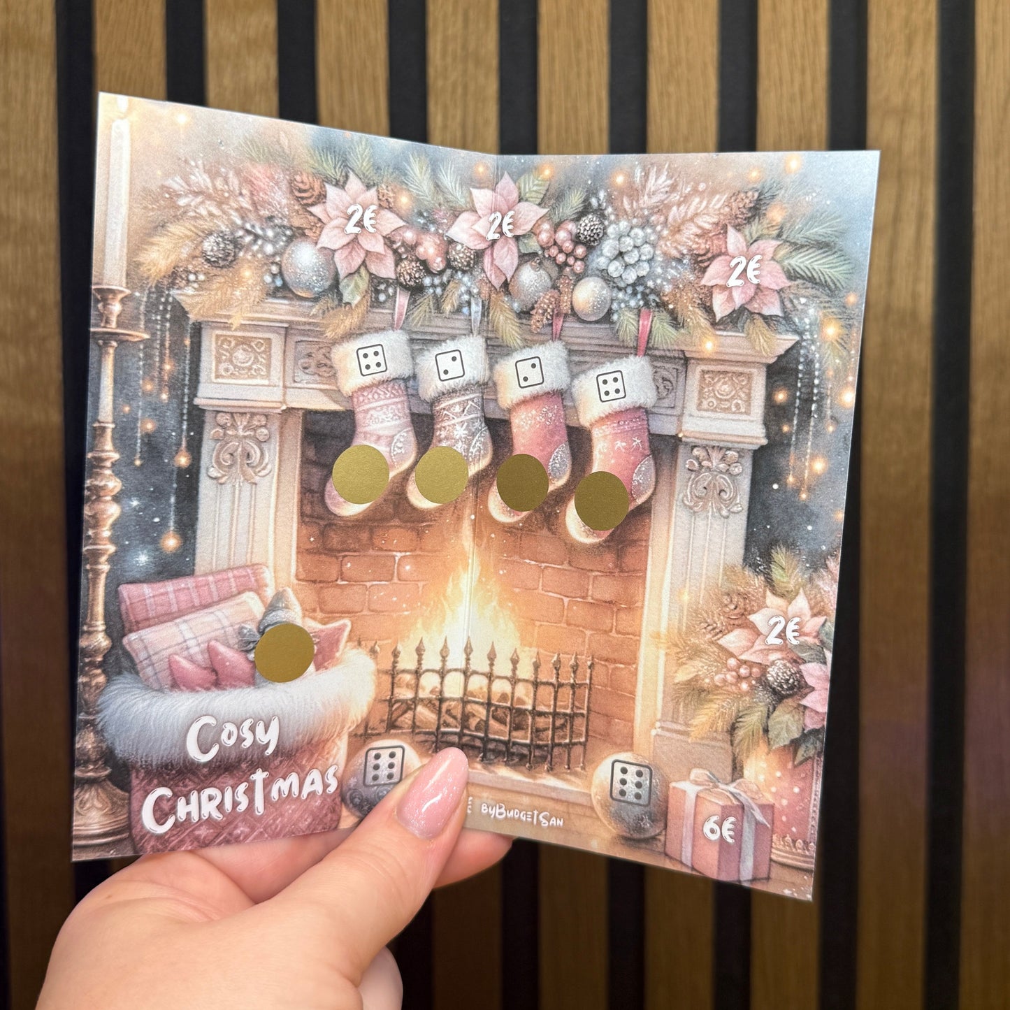 Cold / Cozy Christmas double challenge I folding card