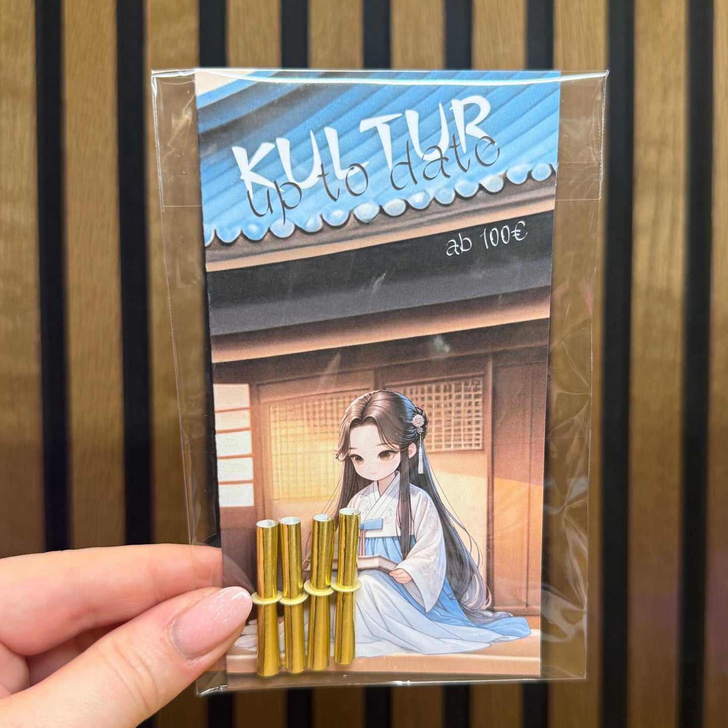 Culture up to Date Chibi Girl I folding card