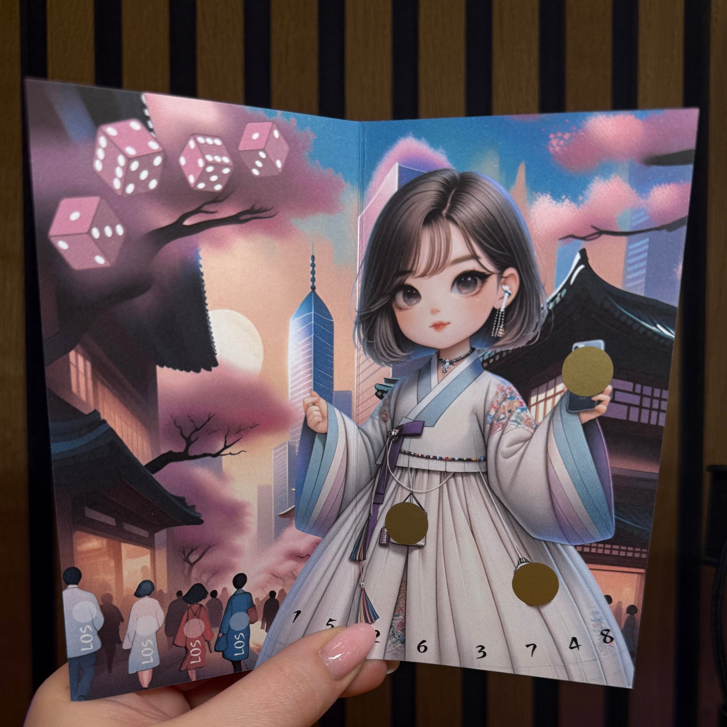 Culture up to Date Chibi Girl I folding card