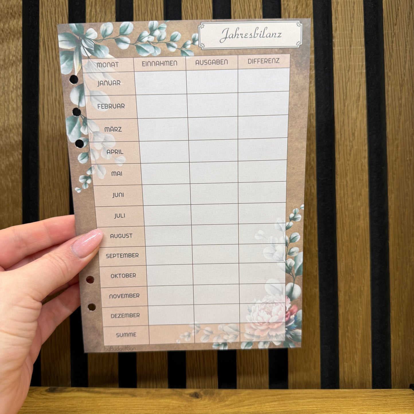 Debt Tracker I A5 Inserts I 6-Hole