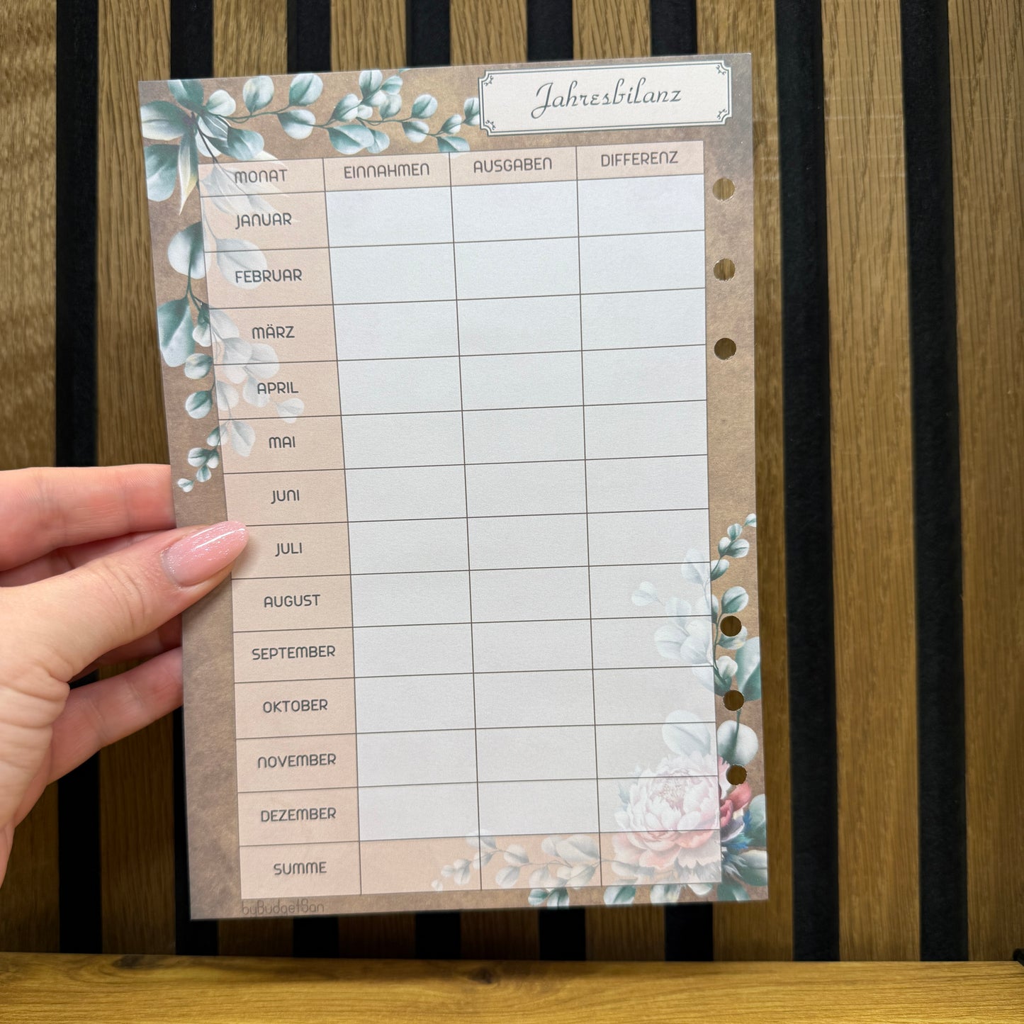 Debt Tracker I A5 Inserts I 6-Hole