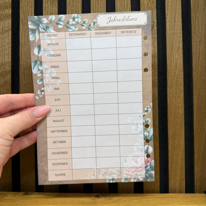 Debt Tracker I A5 Inserts I 6-Hole