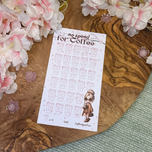 no spend for Coffee Challenge SAKURA